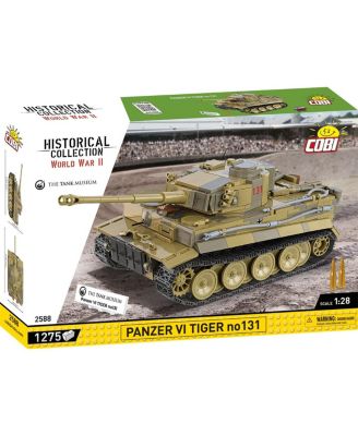 WWII Historical Collection Panzer VI Tiger 131 1275-Piece Building Set, Ages 9+