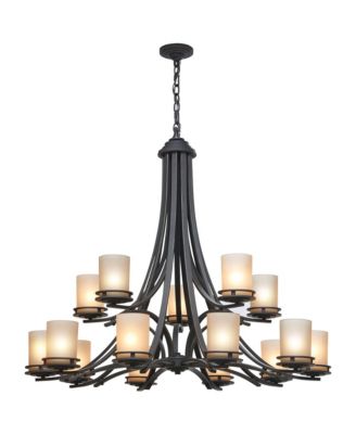 Hendrik 42 1/4" Wide Olde Bronze 15-Light Chandelier