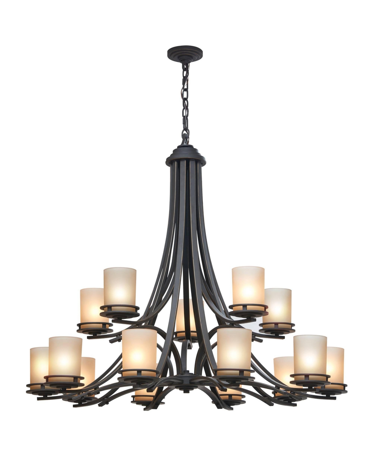 Kichler Hendrik 42 1/4" Wide Olde Bronze 15-Light Chandelier