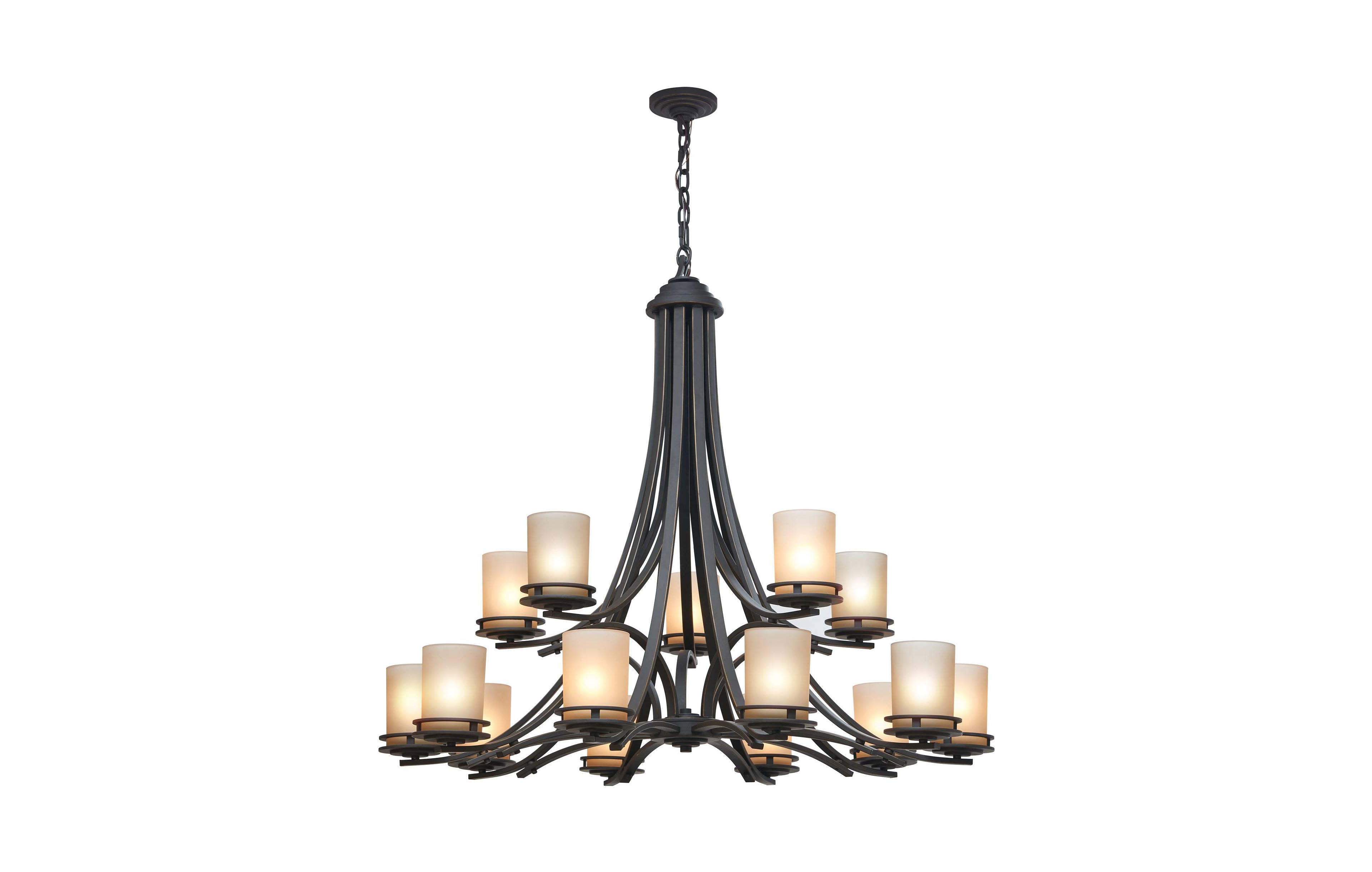Kichler Hendrik 42 1/4" Wide Olde Bronze 15-Light Chandelier