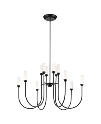 Moraine 40 Inch LED 12 Light 2-Tier Chandelier