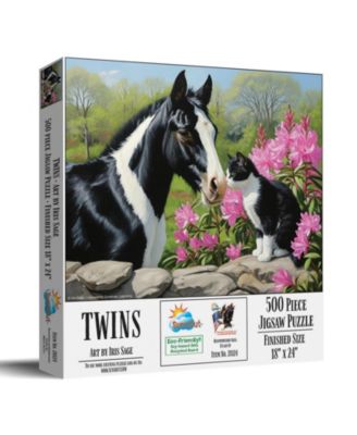 Twins 500-Piece Interlocking Jigsaw Puzzle, Ages 15+