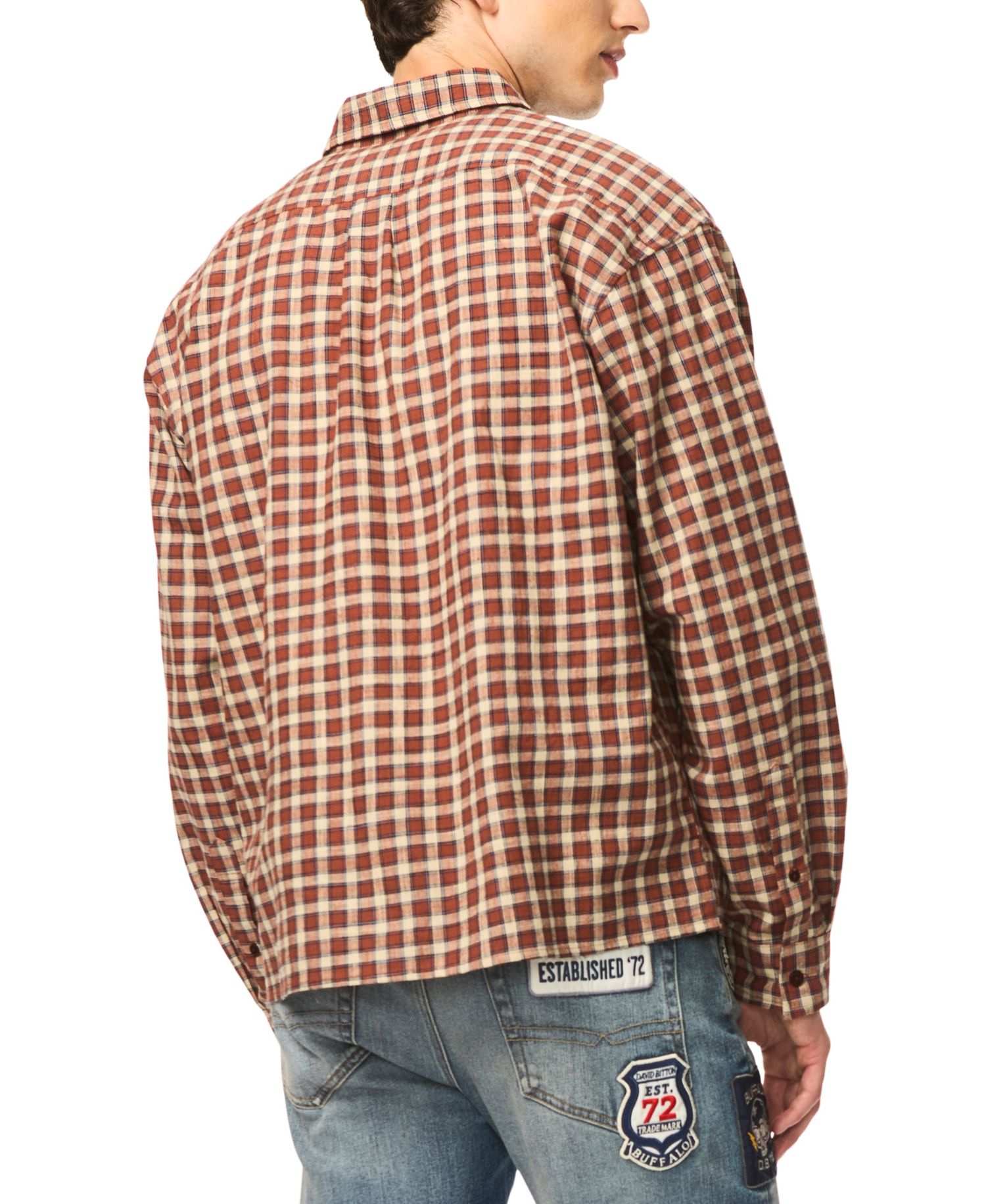 Men's Shogo Plaid Long-Sleeve Shirt