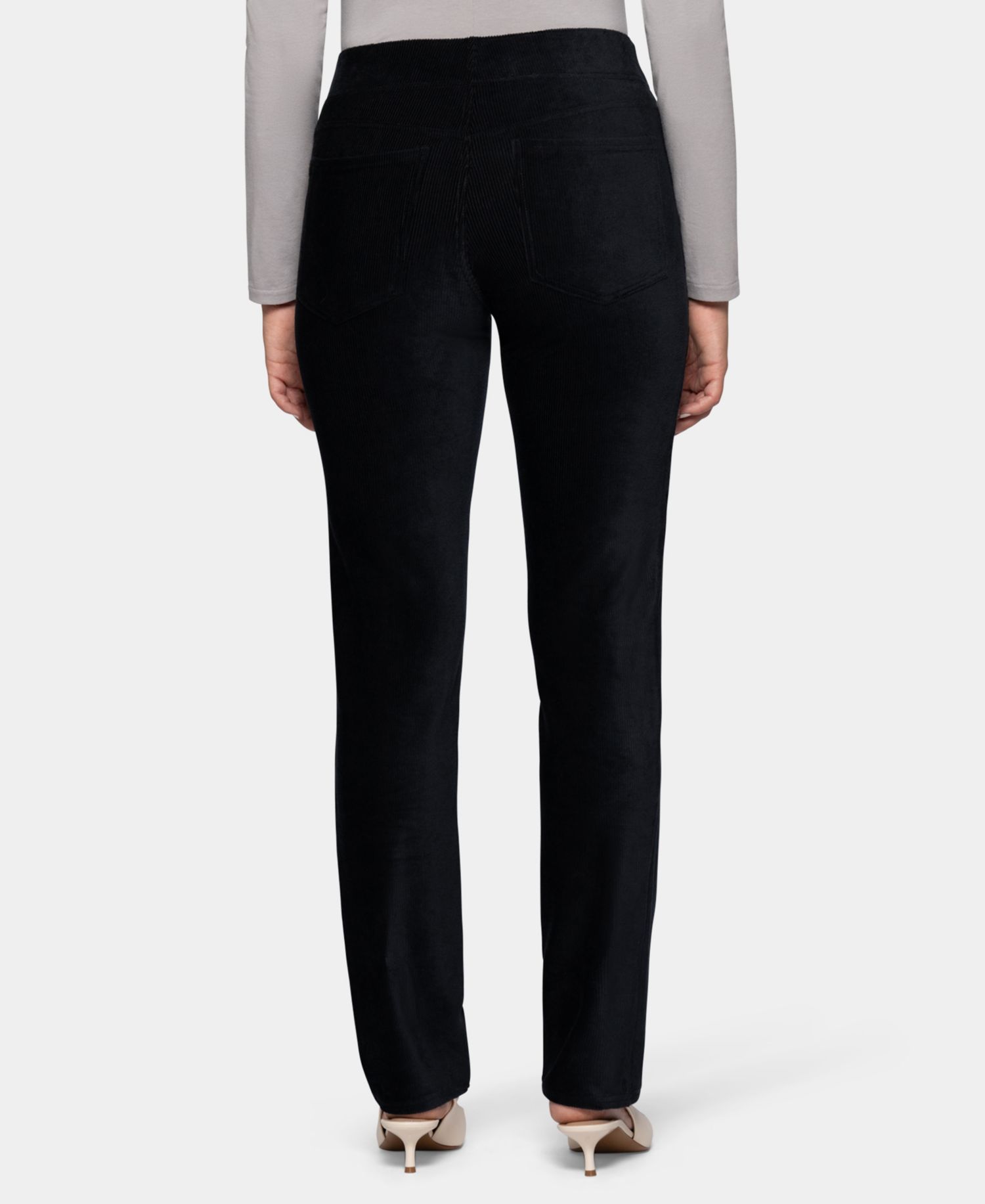 Women's Classic Corduroy Pull-On Mid-Rise Pants