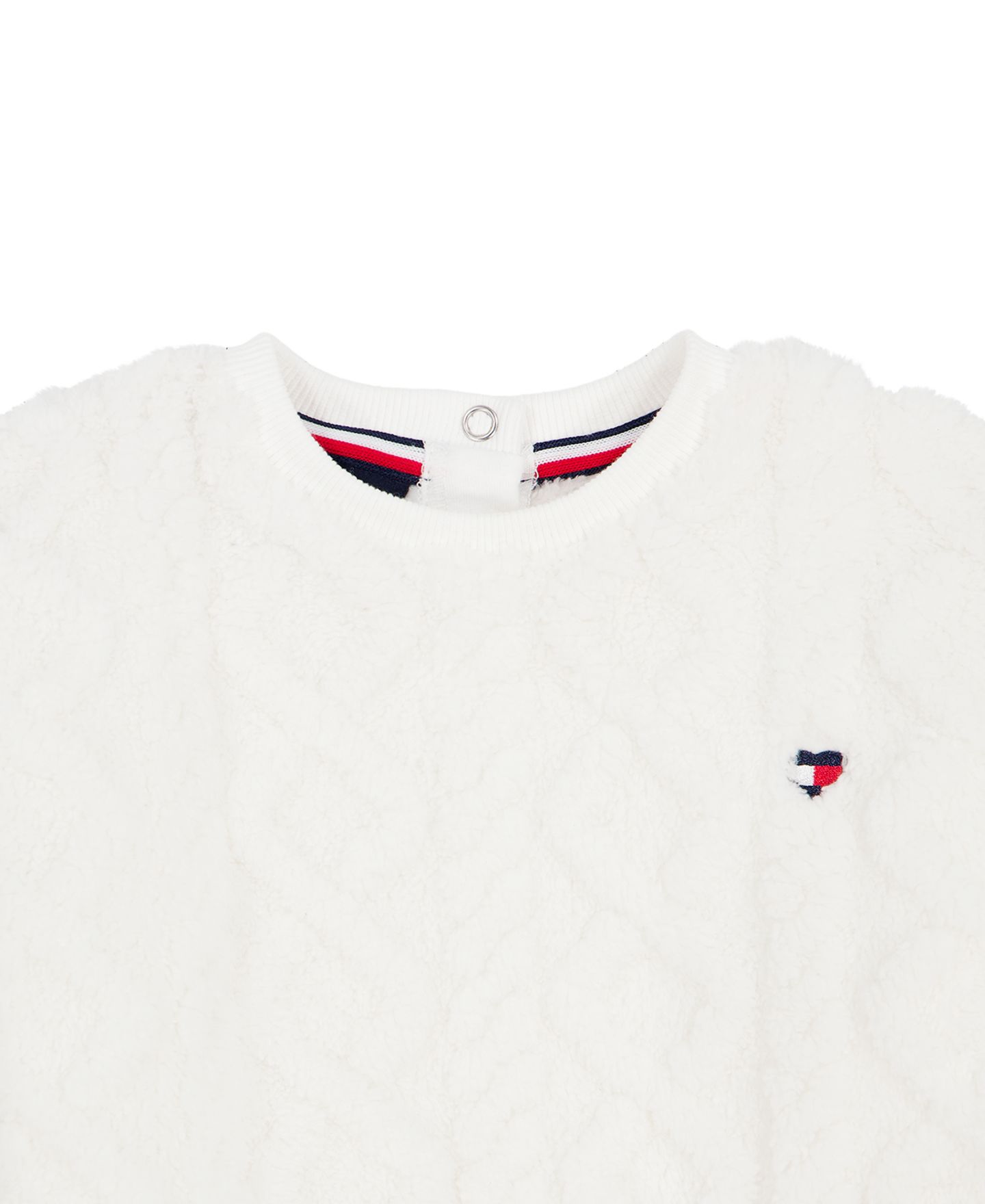 Tommy Hilfiger Toddler and Little Girls' 2T-6X Sherpa Cable-Knit Plaid Top and Leggings, 2-Piece Set, цвет: Клетчатый — фото 6