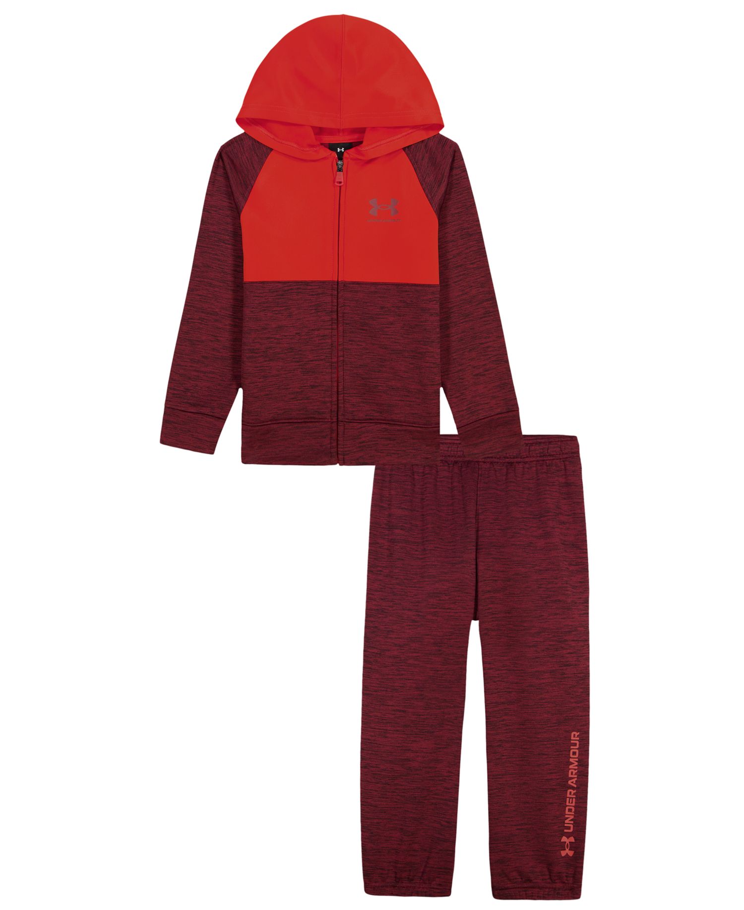 Boys' 2T-7 Color Block Zip-Up Hoodie and Joggers, 2-Piece Set