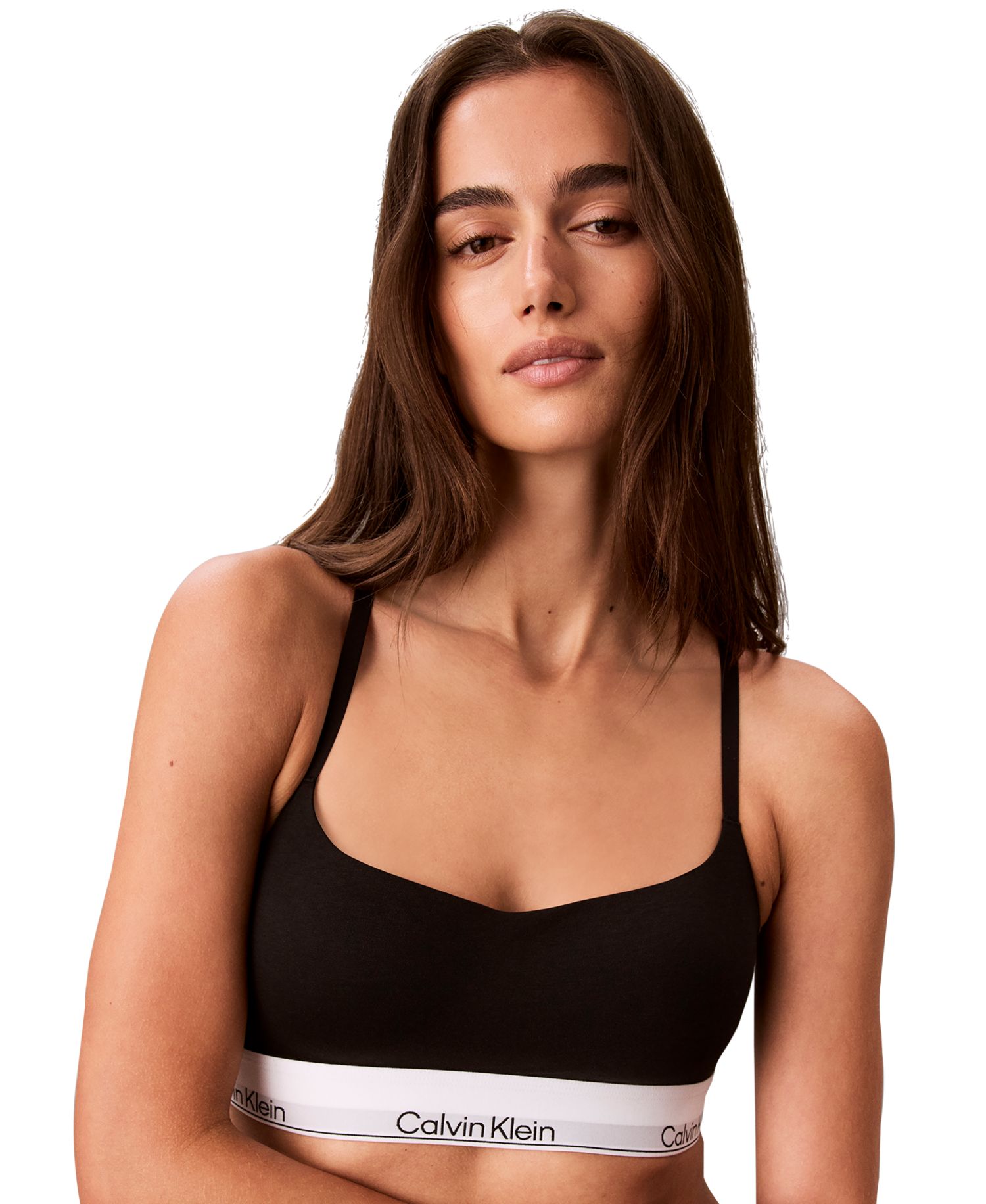Women's Icon Cotton-Modal Blend Lightly Lined Wirefree Bralette, QF8994