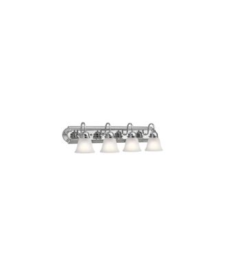 Barnes 30" Wide Chrome 4-Light Bath Light