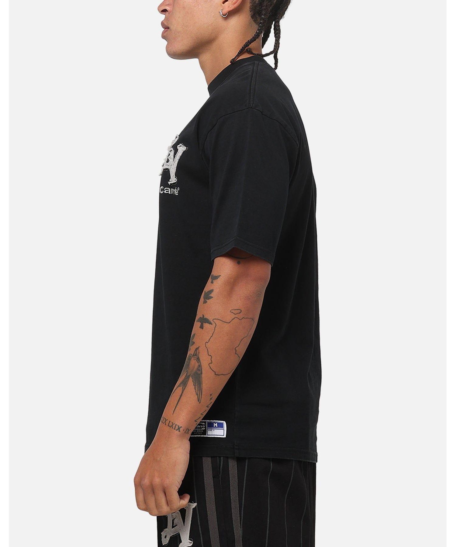 Men's Los Angeles City Series Oversized-Fit Contrast Gothic Chest Logo Print T-Shirt