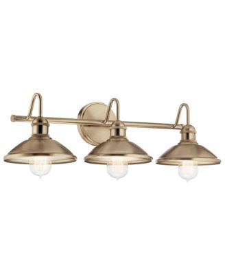 Clyde 26 1/4"W Champagne Bronze 3-Light Bath Light