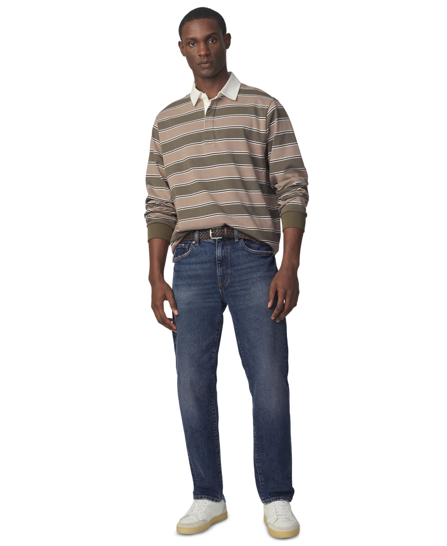 Мужская рубашка Joe's Jeans Striped Long-Sleeve Rugby, цвет: Разноцветный — фото 2