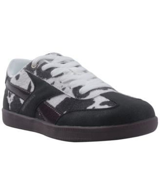 Girls' Lenny Lee Cow-Print Sneakers