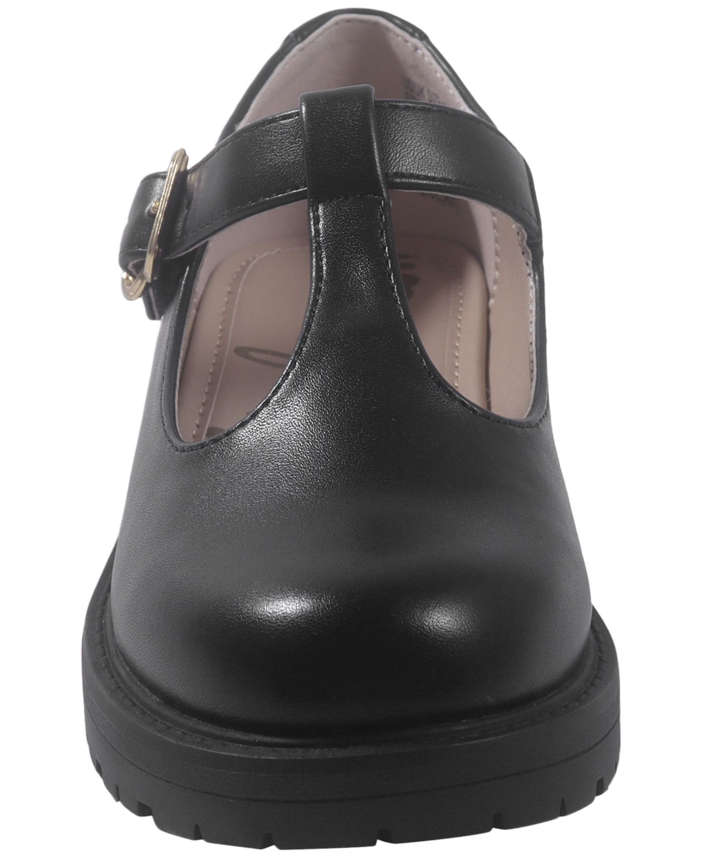 Балетки Sam Edelman Taelor Round-Toe T-Strap Flats для девочек, цвет: Чёрный — фото 7