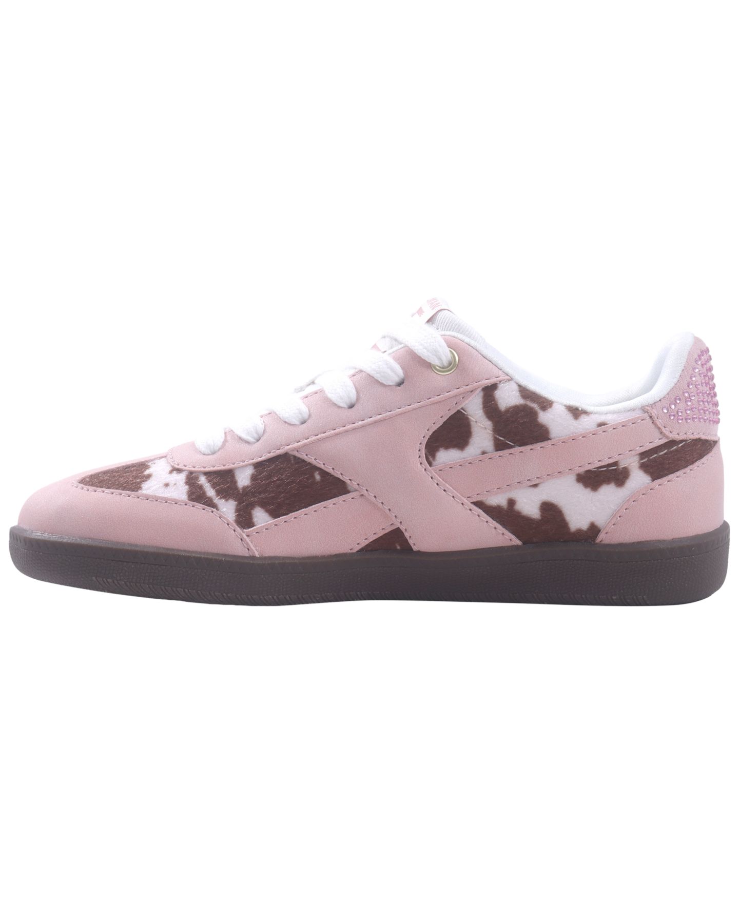 Детские кроссовки Sam Edelman Tenny Val Cow-Print Low-Top, цвет: Розовый — фото 6