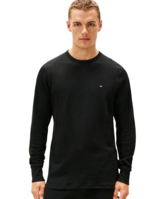 Men's Core Flag Long-Sleeve Crewneck Cotton Pajama T-Shirt