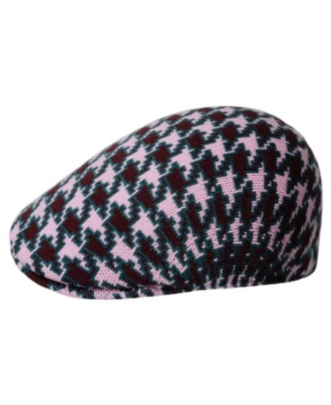Мужская кепка Kangol Houndstooth 507 Newsboy, цвет: Розовый