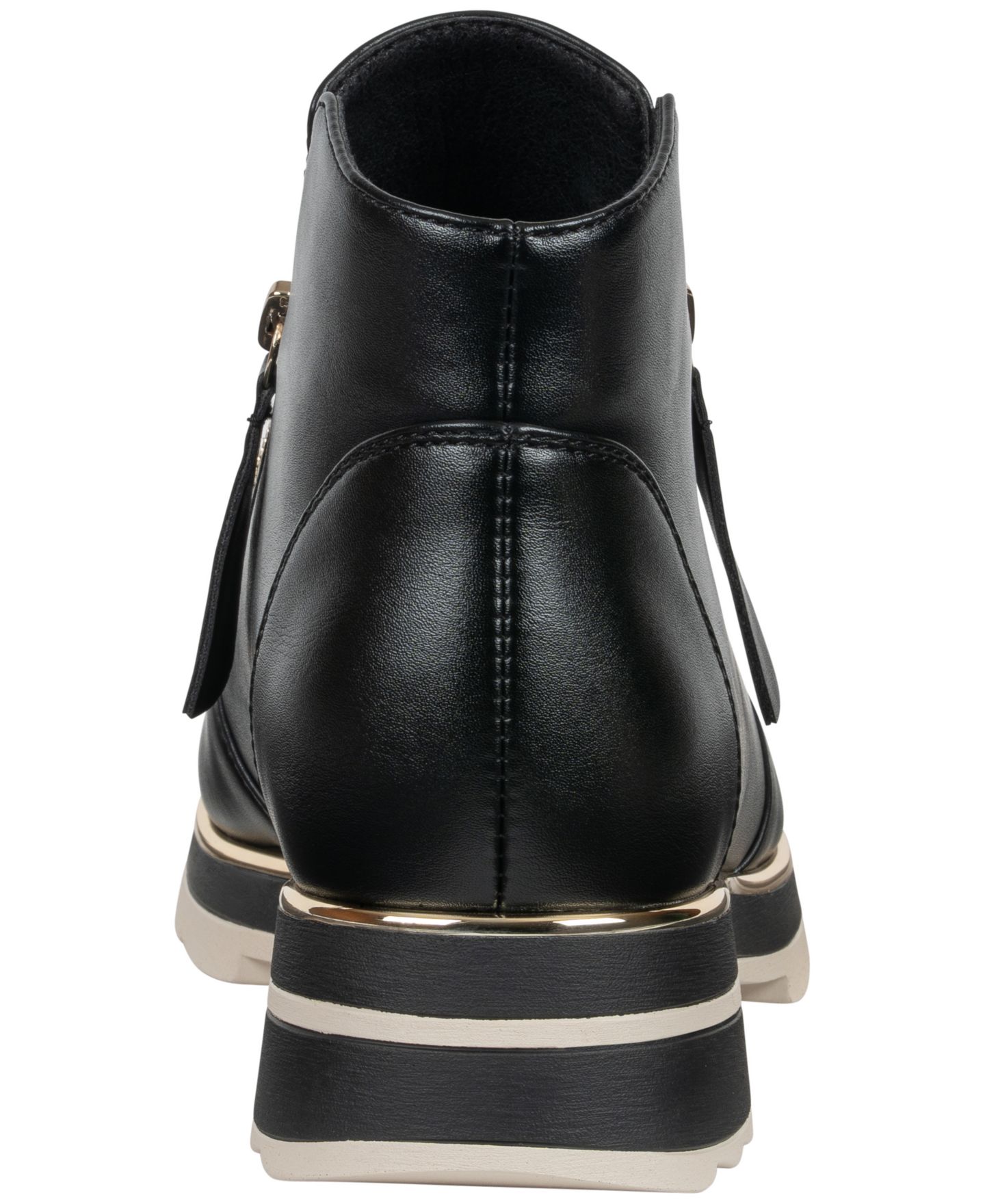 Женские ботинки GC Shoes Eldora Side Zip Lug Sole Ankle Booties, цвет: Чёрный — фото 3