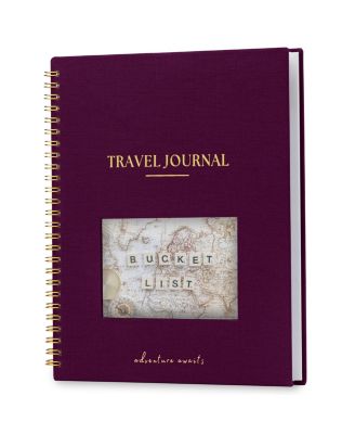 Personalized Ring Bound Travel Journal With Prompts For Travel Memories