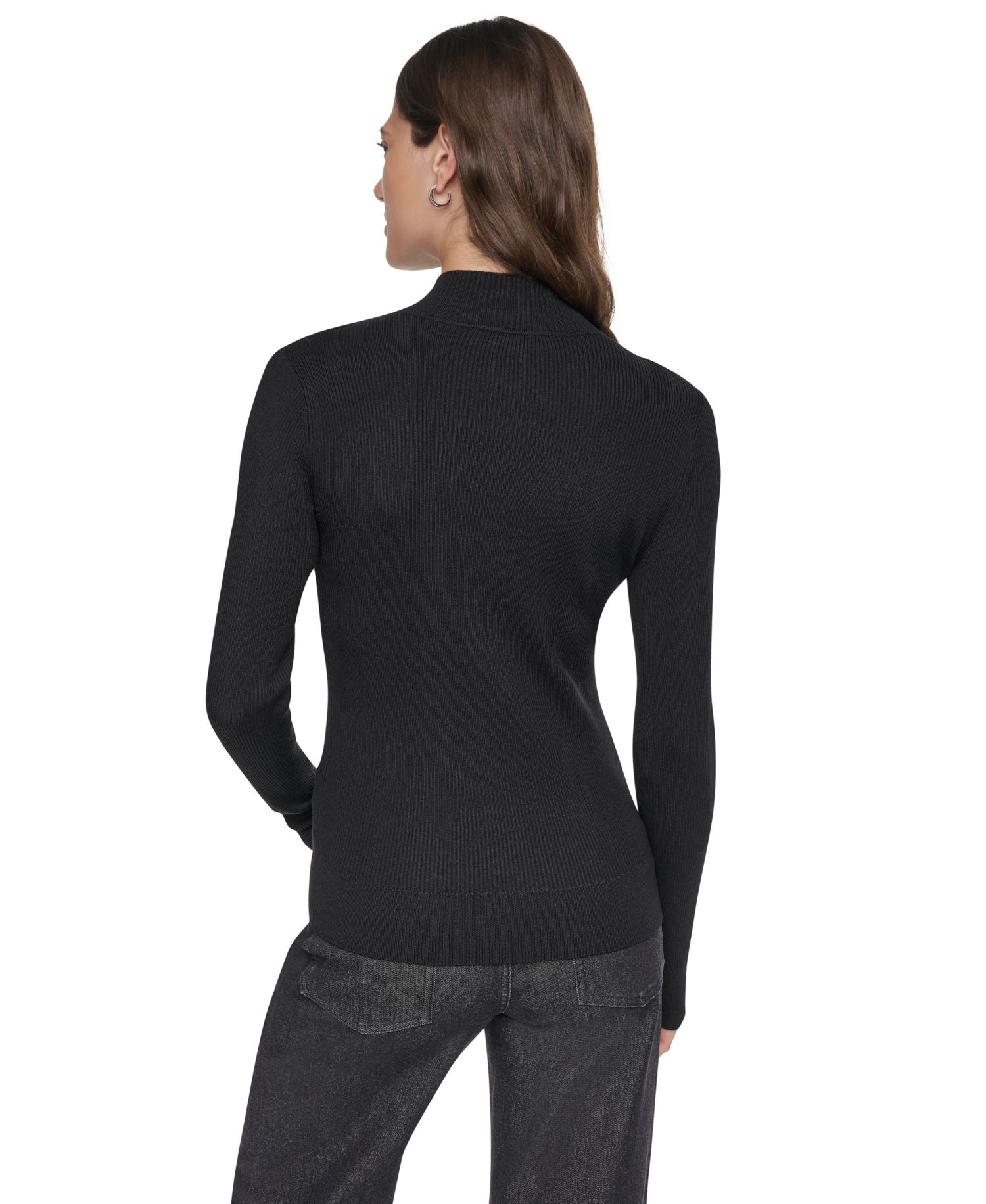 Women's Quarter-Zip Mock Neck Sweater