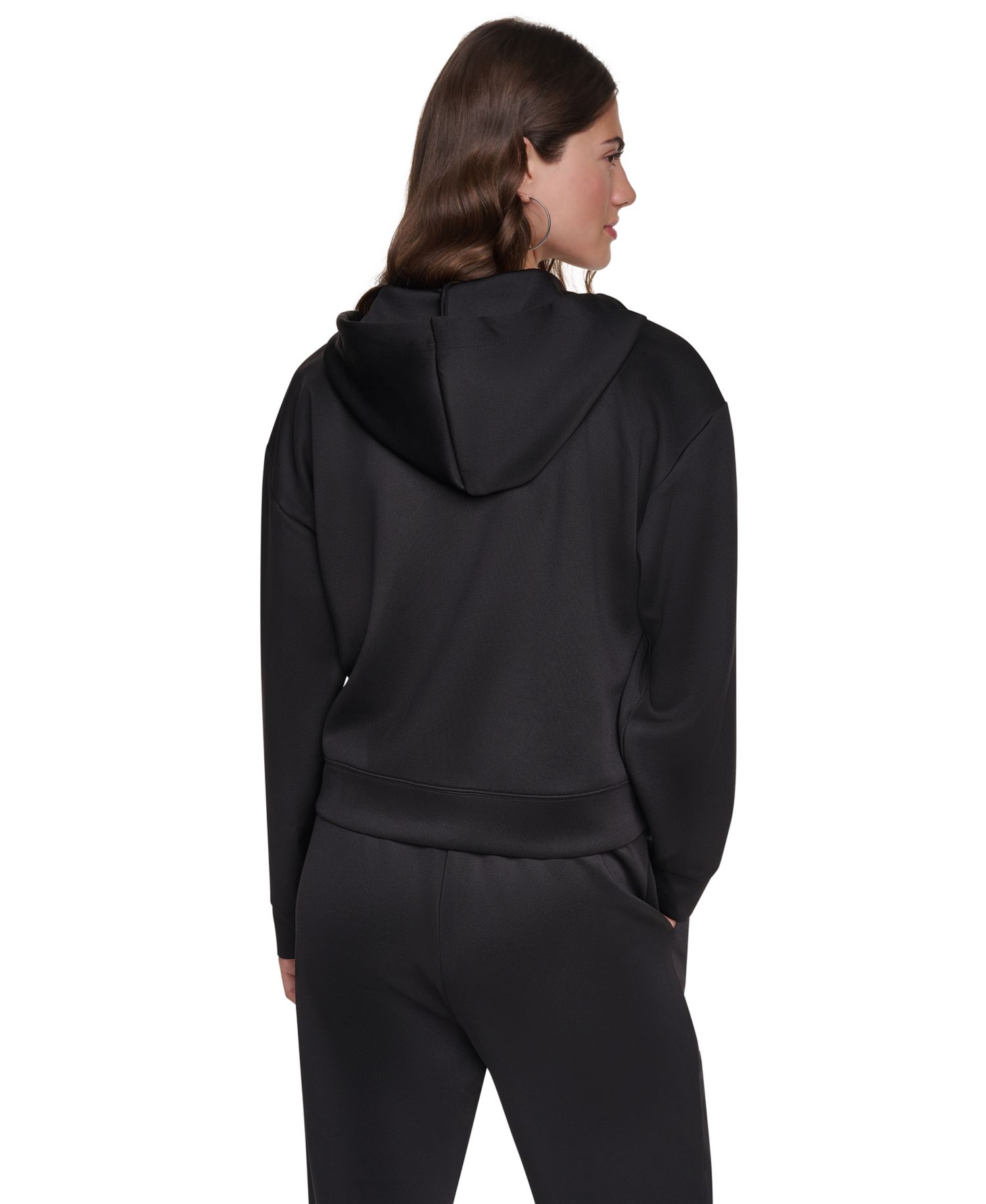 Women's Pins and Patches Full-Zip Hoodie Sweatshirt