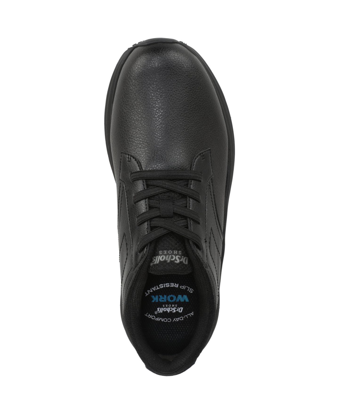 Мужские кроссовки Dr. Scholl's Locked In Slip-Resistant Work Sneakers, цвет: Чёрный кожаный — фото 4