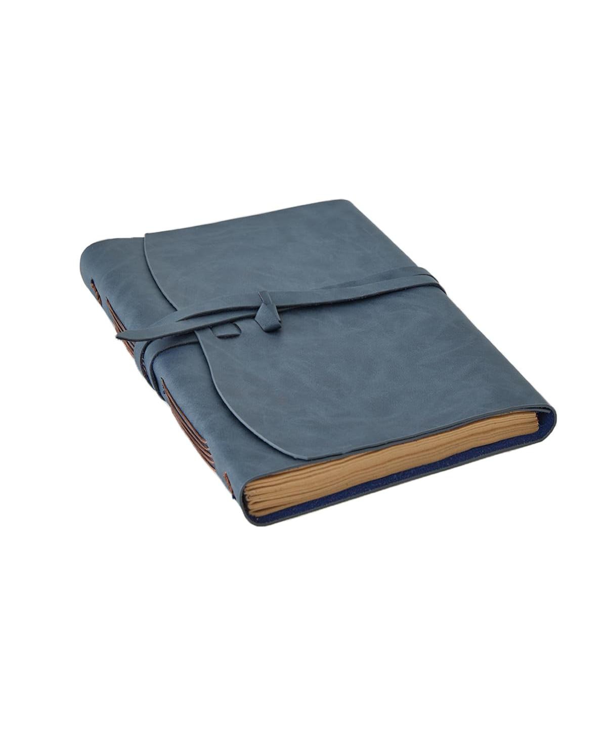 Danrong Journal Notebook Handmade 260 Pages Writing Journal Gift For Men Women Travel - Blue 8"x10"