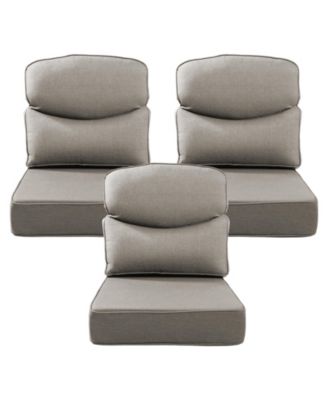 Luxury Smile 24x22x6 Outdoor Cushions, Water Resistant Olefin Deep Seat Cushion for Patio Wicker Chair Sofa