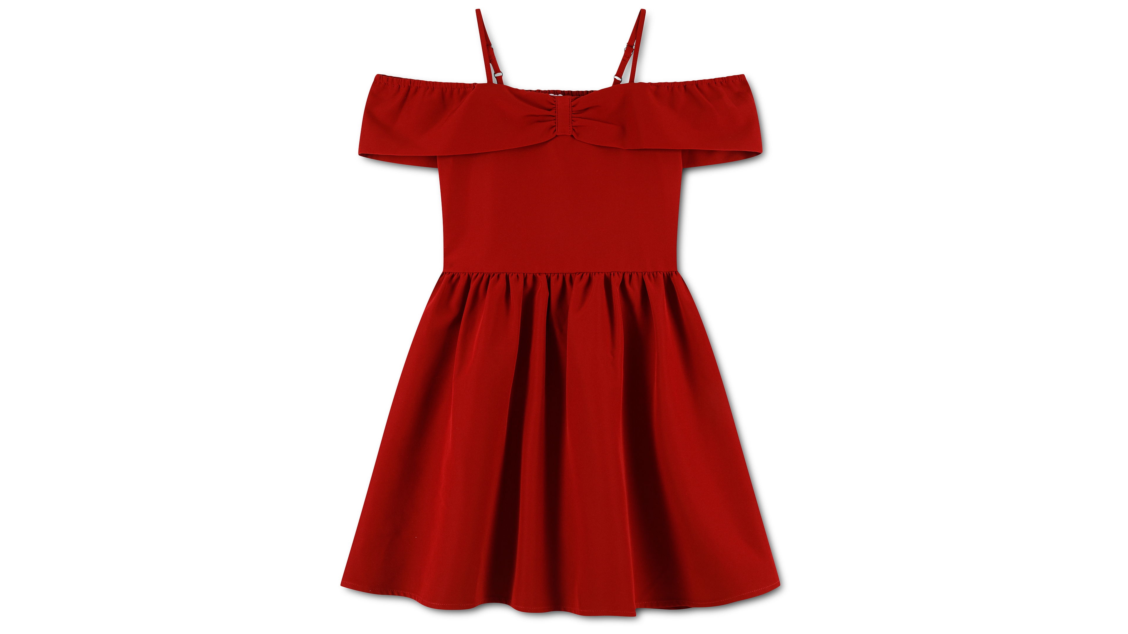 abercrombie kids Girls' 5-16 Bow Off-the-Shoulder Fit & Flare Dress