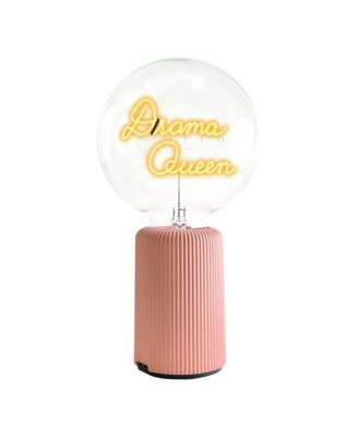 Bulb DRAMA QUEEN Amber with Base Table Lamp PORTABLE Pop Nomad Emerald