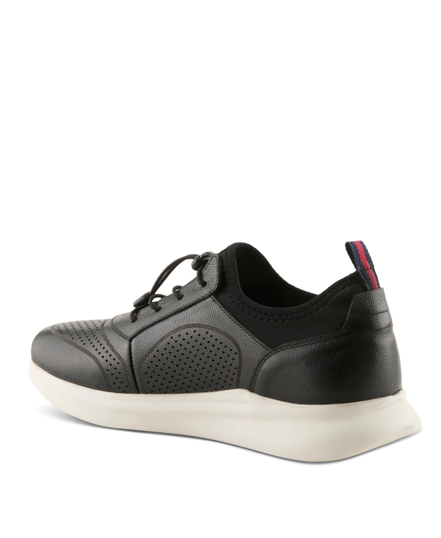 Kriss Men's Fashion Sneaker with Leather Upper