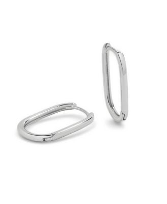 Retro Box Huggie Hoop Earrings