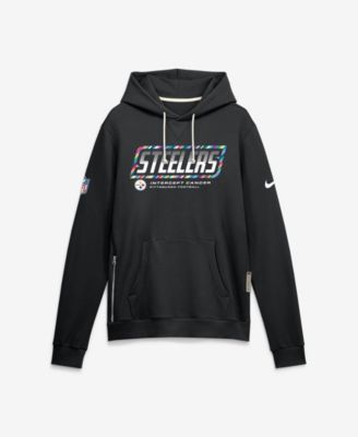 Men's Black Pittsburgh Steelers 2026 NFL Cruical Catch Sideline Dri-Fit Pullover Hoodie
