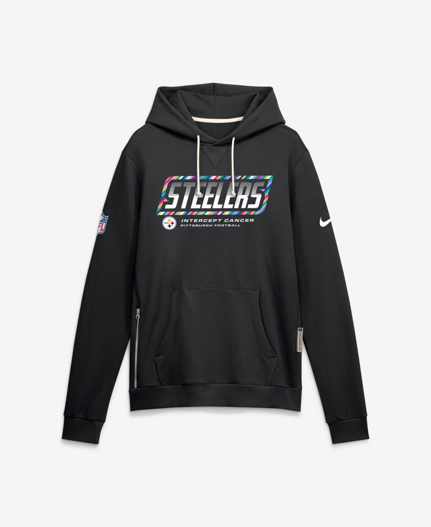 Men's Black Pittsburgh Steelers 2026 NFL Cruical Catch Sideline Dri-Fit Pullover Hoodie