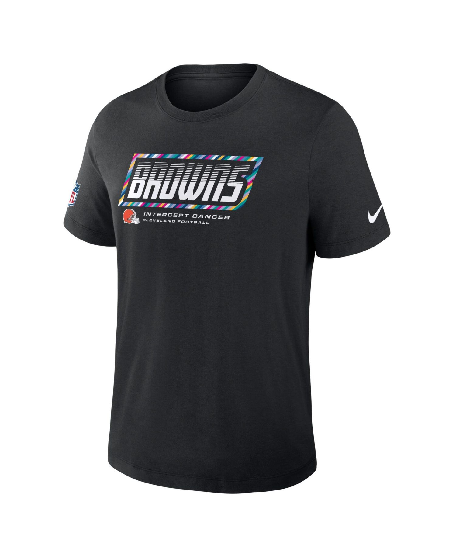 Men's Black Cleveland Browns 2026 NFL Cruical Catch Sideline Dri-Fit T-Shirt