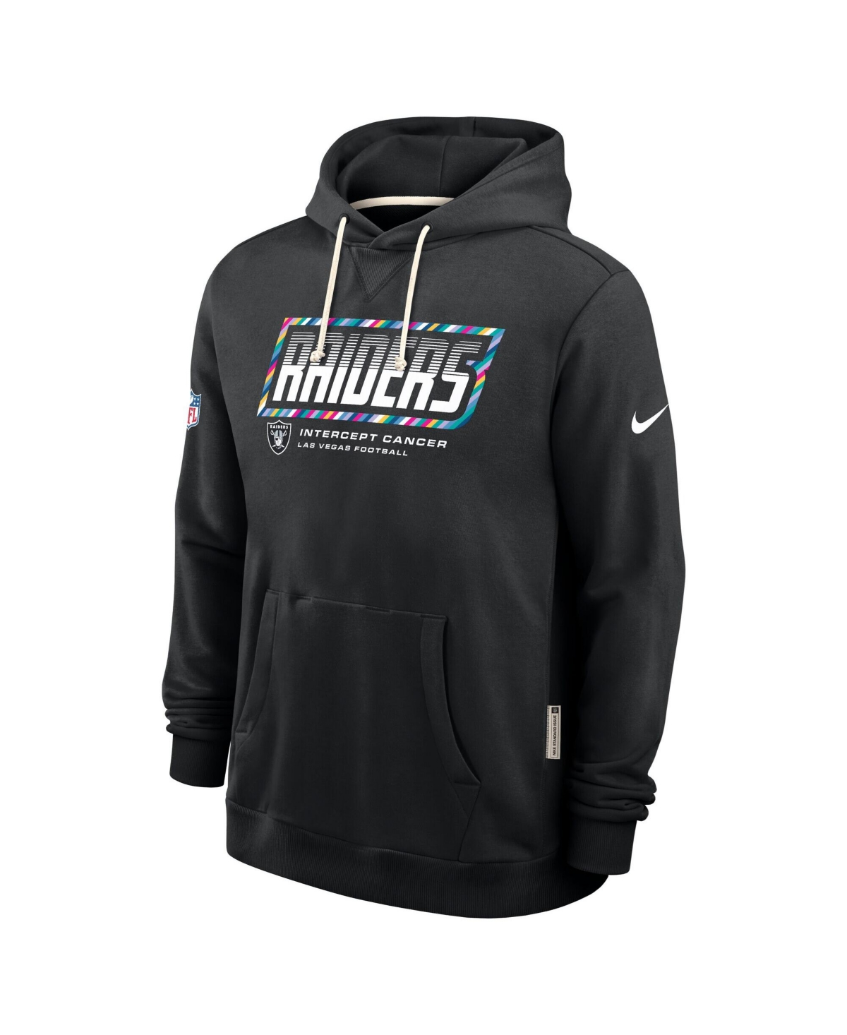 Nike Men's Black Las Vegas Raiders 2026 Nfl Cruical Catch Sideline Dri-Fit Pullover Hoodie