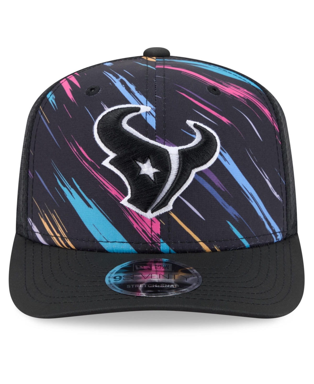 New Era Men's Black Houston Texans 2026 Nfl Cruical Catch 9SEVENTY Adjustable Trucker Hat
