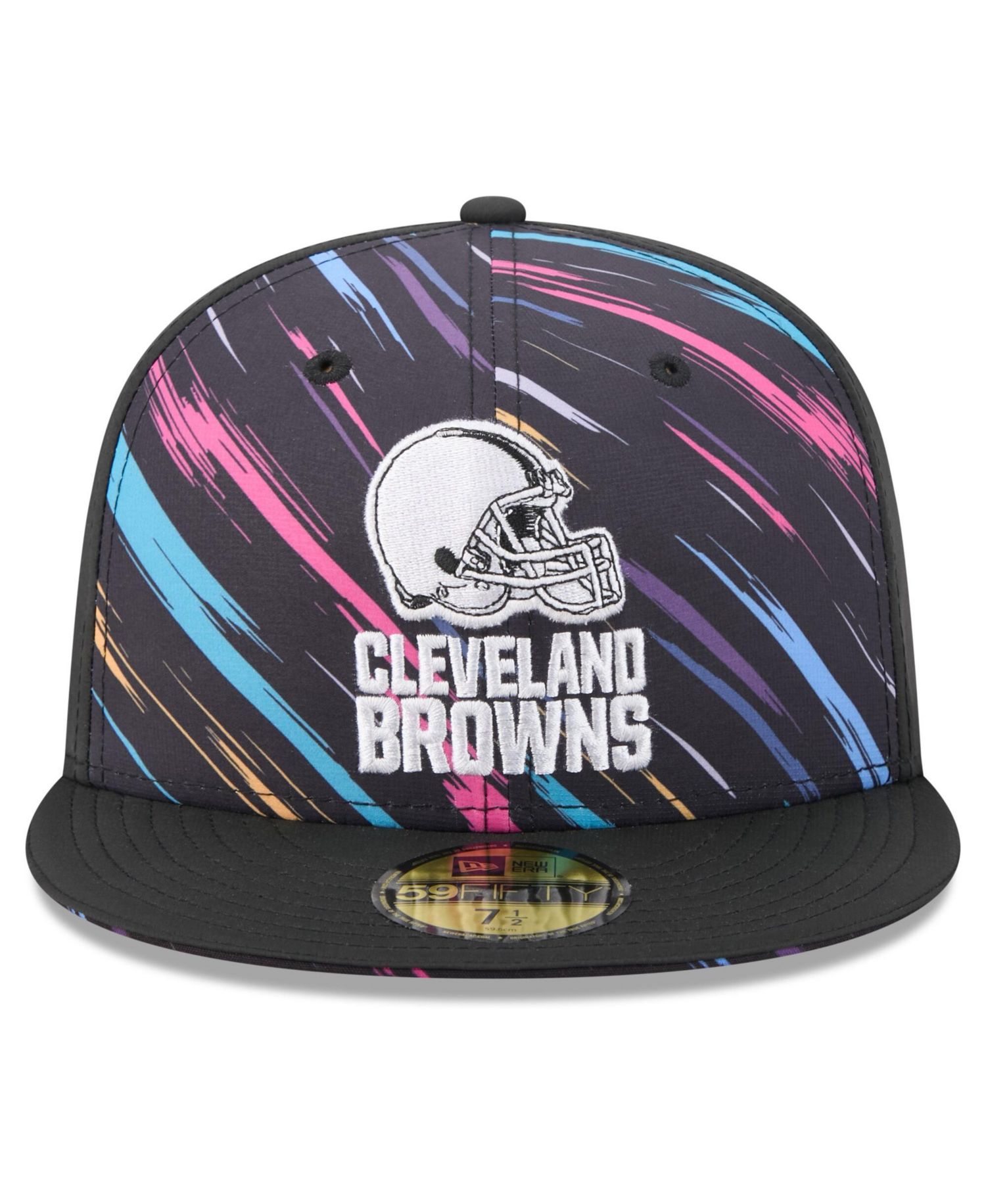Men's Black Cleveland Browns 2026 NFL Cruical Catch 59FIFTY Fitted Hat