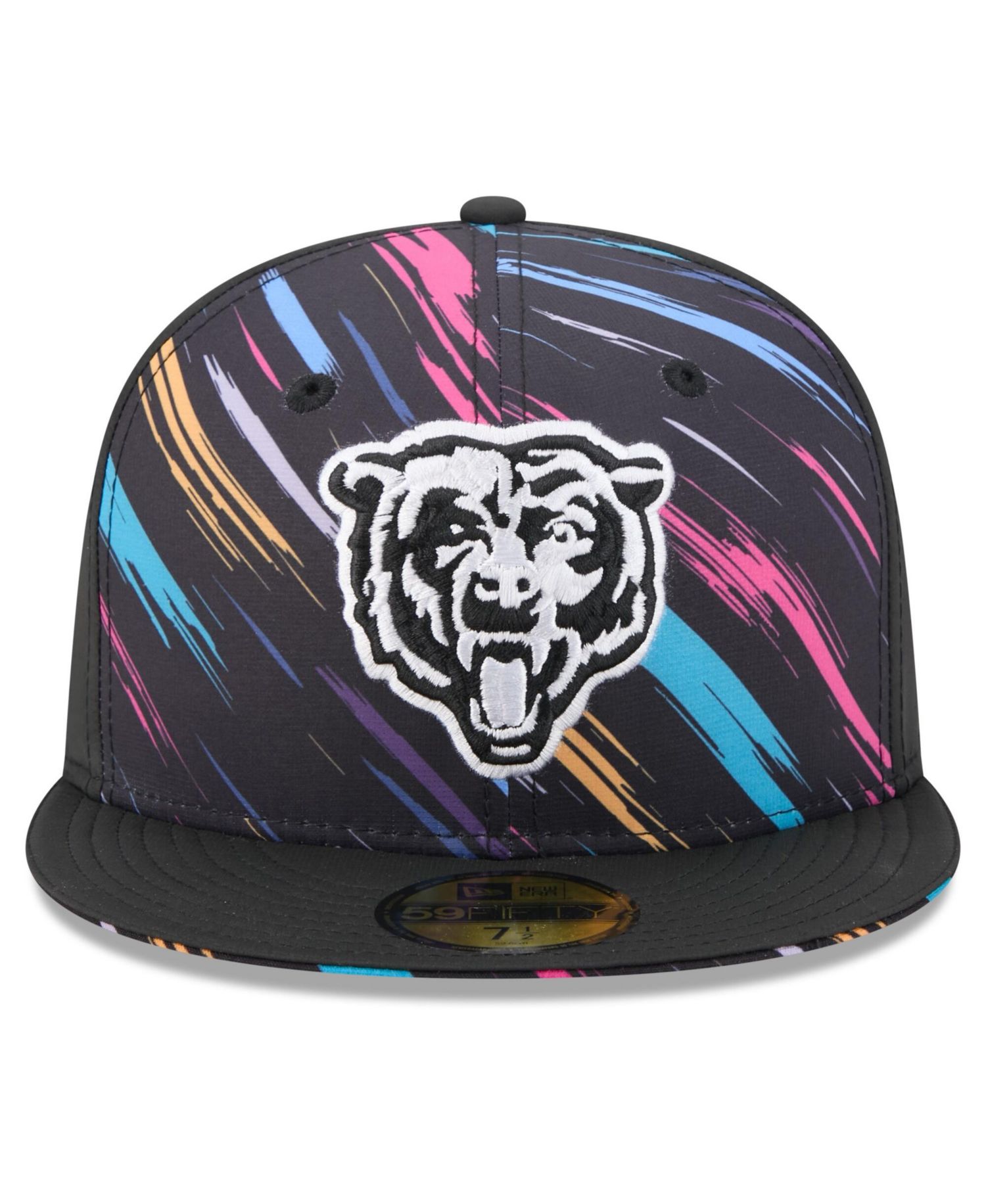 Men's Black Chicago Bears 2026 NFL Cruical Catch 59FIFTY Fitted Hat