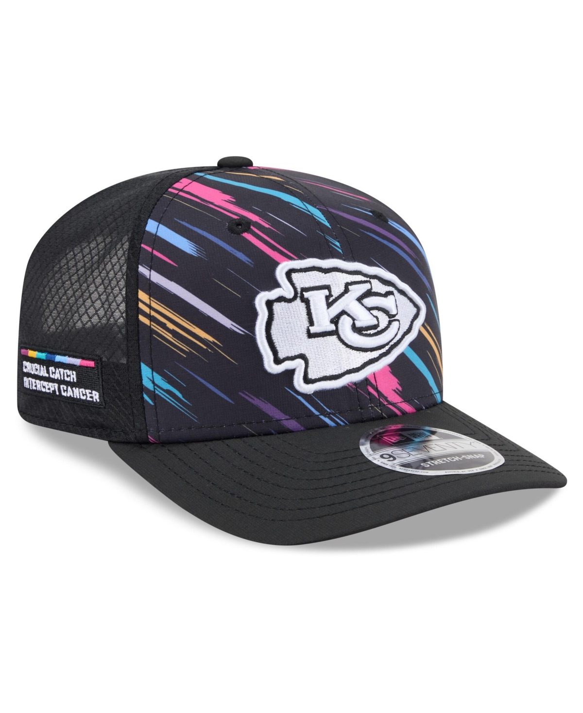 New Era Men's Black Kansas City Chiefs 2026 Nfl Cruical Catch 9SEVENTY Adjustable Trucker Hat