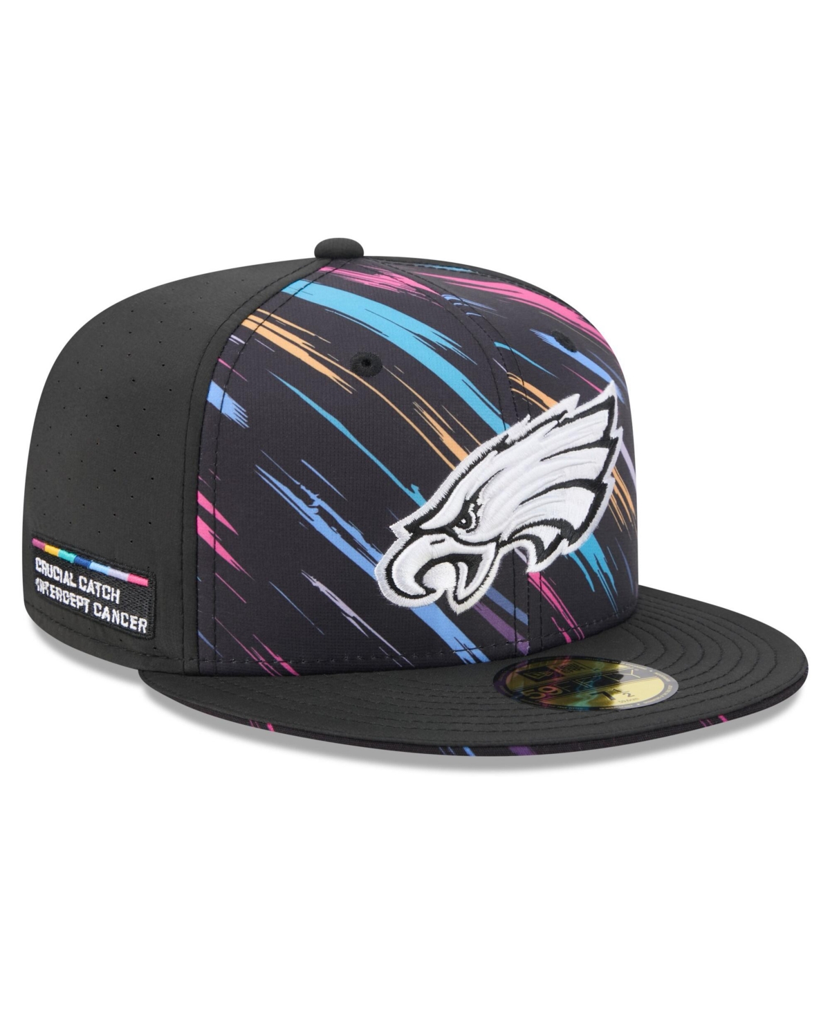 New Era Men's Black Philadelphia Eagles 2026 Nfl Cruical Catch 59FIFTY Fitted Hat - Black