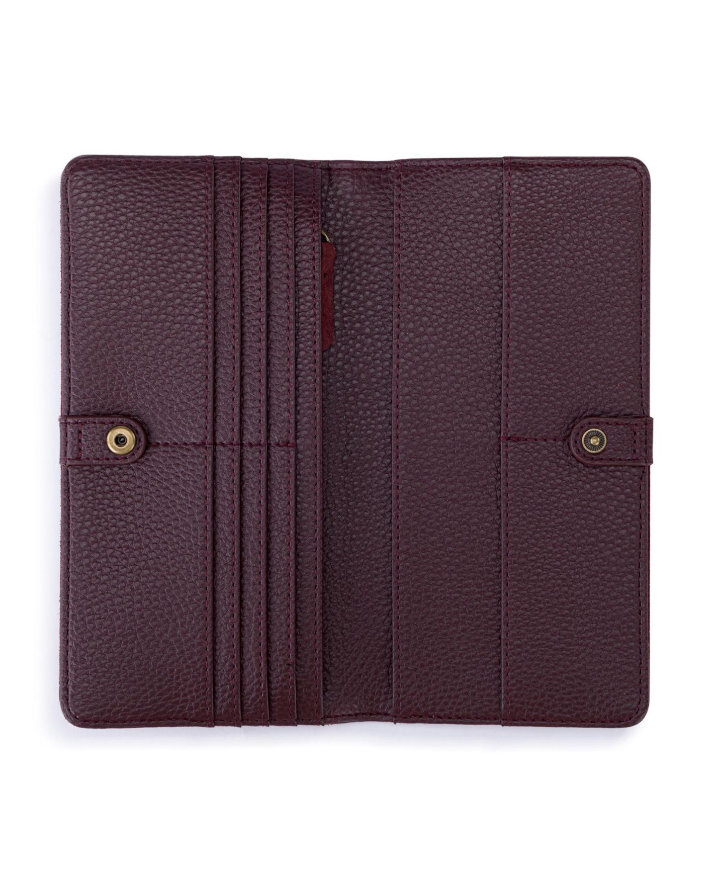 Женский кошелёк The Sak Mira Leather Bifold Wallet, цвет: Чёрный вишнёвый замшевый — фото 2
