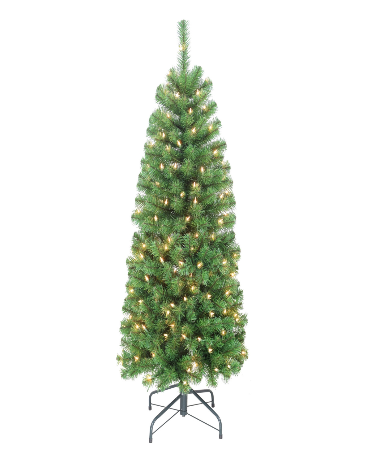 Puleo International 4.5' Pre-Lit Northern Fir Pencil Christmas Tree