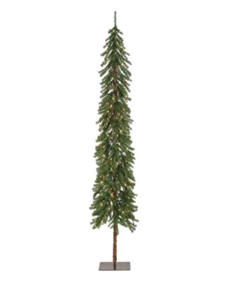 7' Alpine Pre-Lit Artificial Christmas Tree