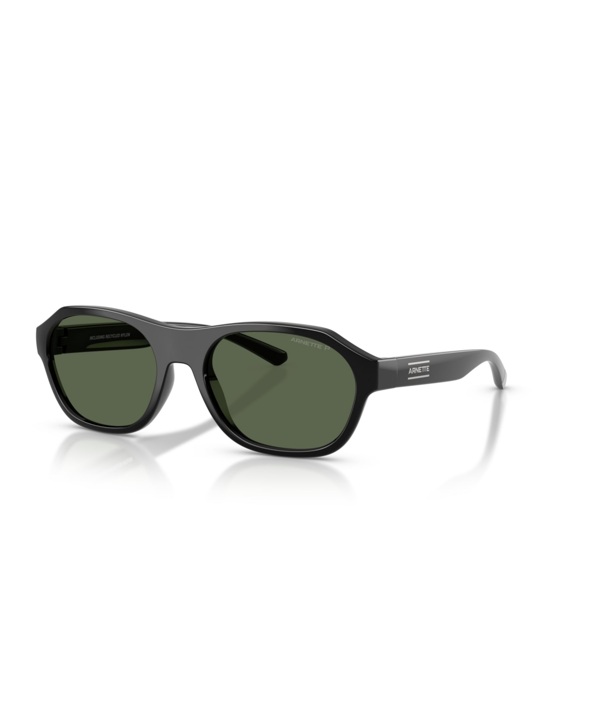 Arnette Men's Polarized Rectangle Sunglasses An4380 In Recycled Black