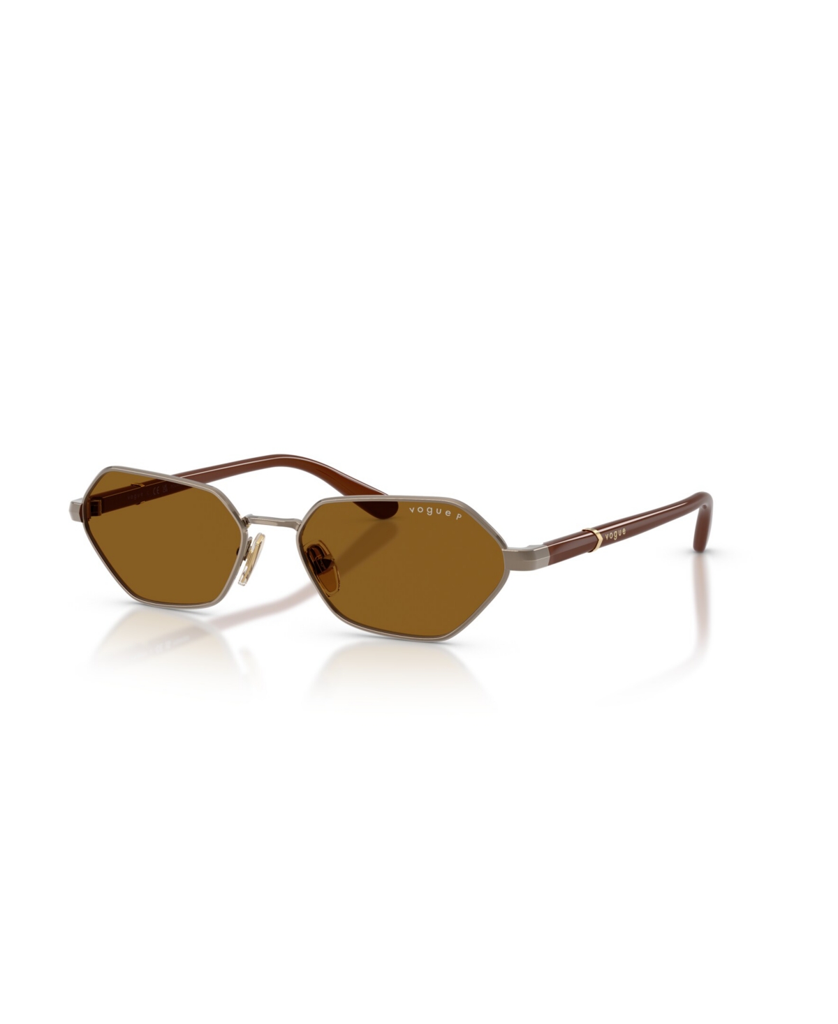 Vogue Eyewear Women's Polarized Butterfly Sunglasses Vo4349s In Light Brown