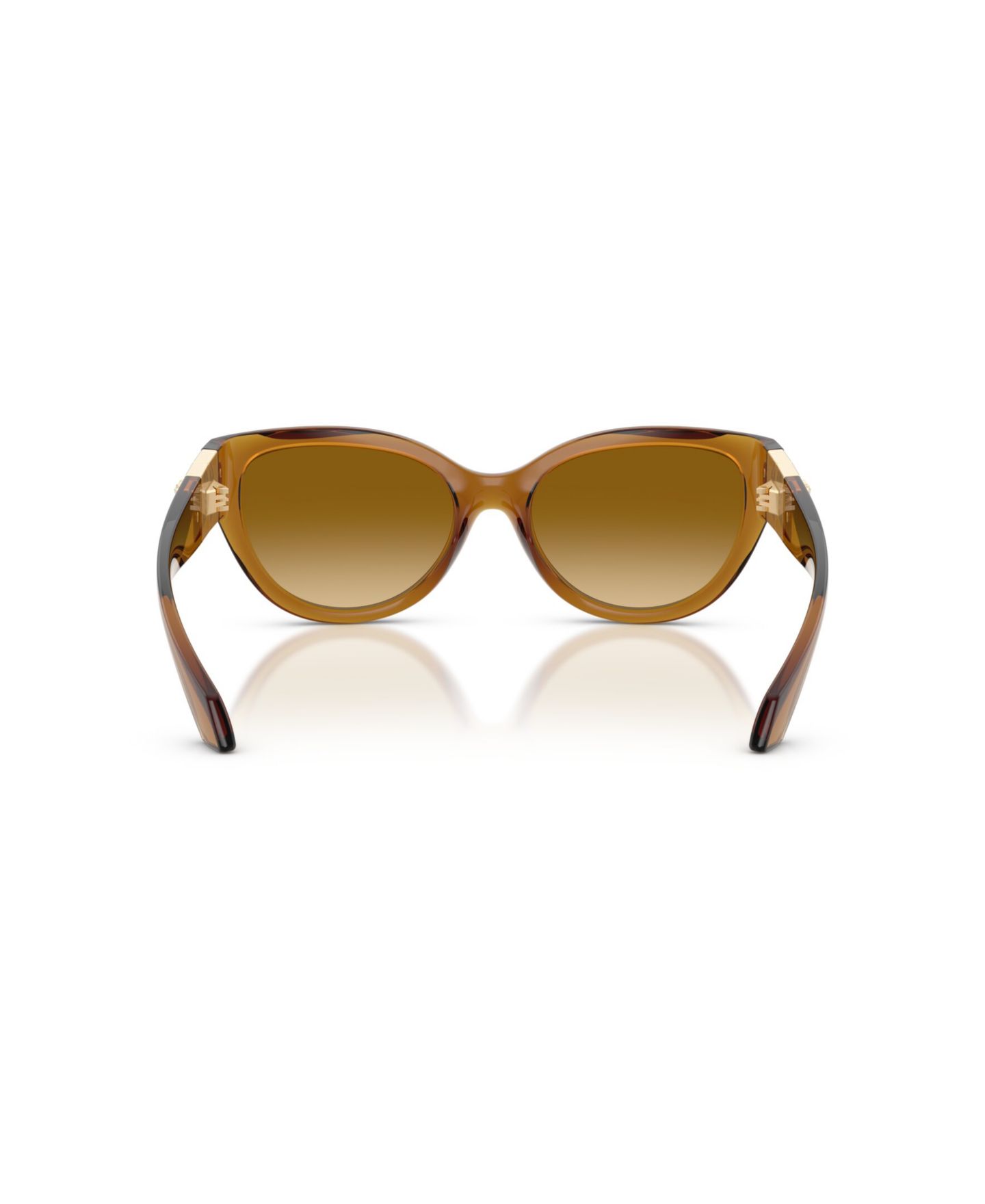 Женские солнцезащитные очки Versace Cat Eye Gradient Sunglasses VE4524U, цвет: Прозрачный медовый — фото 4