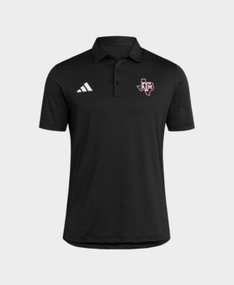 Men's Black Texas A&M Aggies Ultimate 365 Stripe Polo shirt