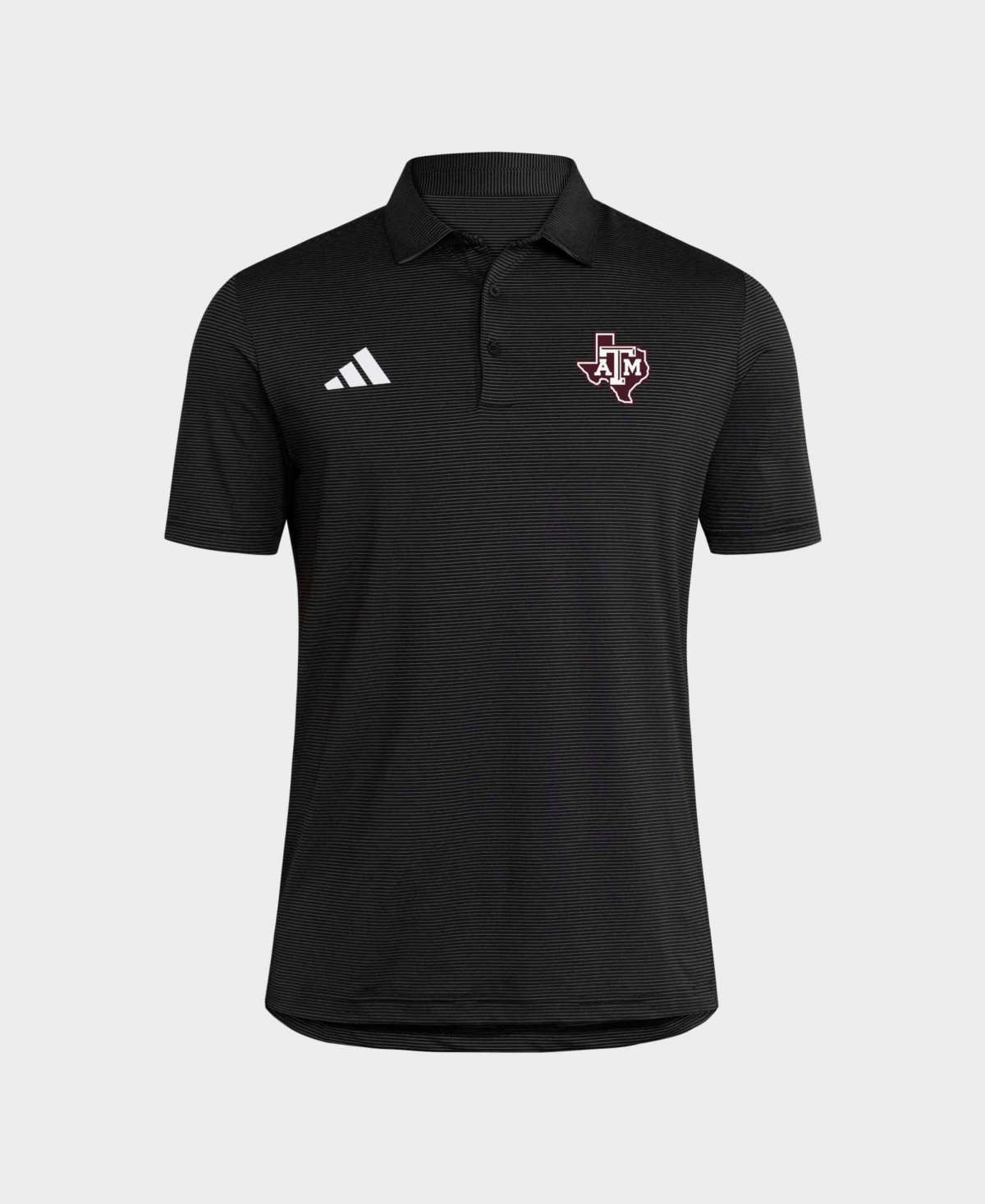 Men's adidas Black Texas A&M Aggies Ultimate 365 Stripe Polo
