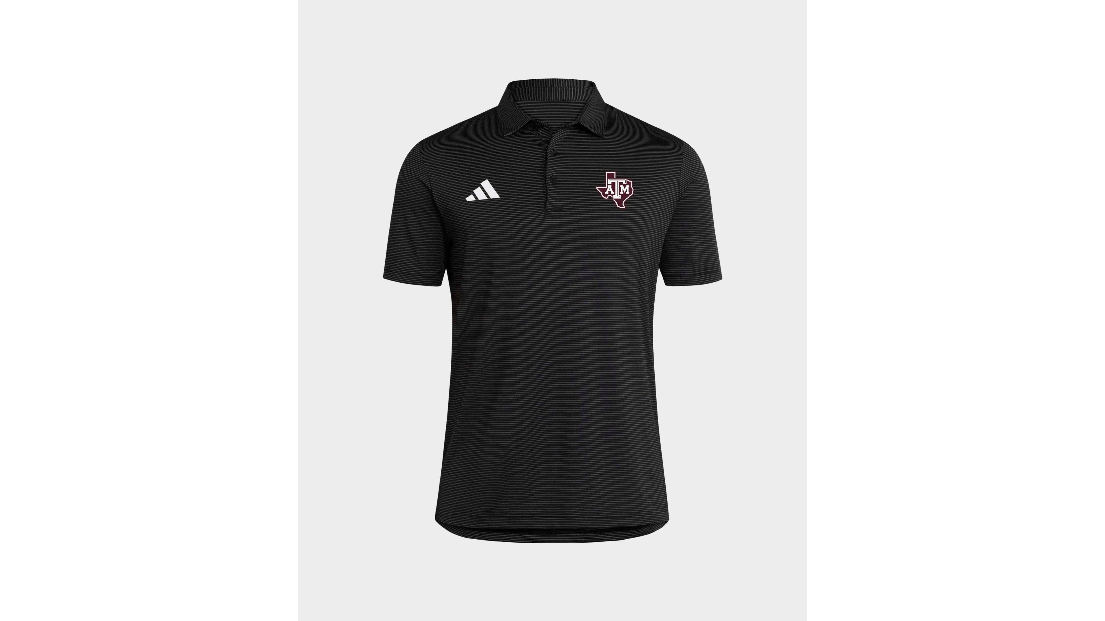 Men's adidas Black Texas A&M Aggies Ultimate 365 Stripe Polo