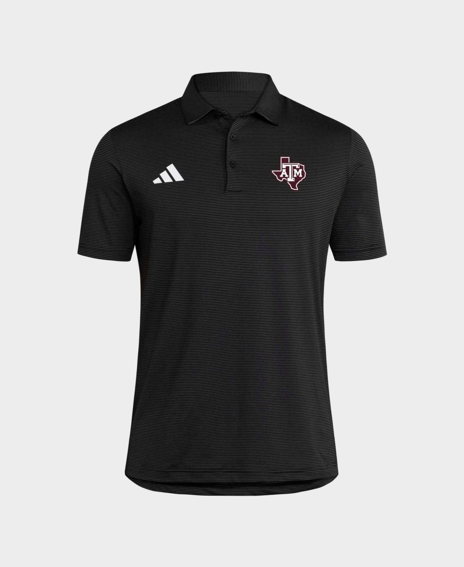 Men's Black Texas A&M Aggies Ultimate 365 Stripe Polo